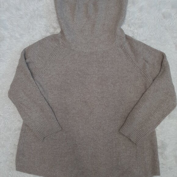 TAHARI Women's Beige Merino Wool Blend Knit Turtle Neck Pullover Sweater XXL - Picture 2 of 8